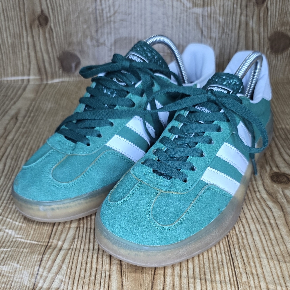 adidas Green White Suede Athletic Sneakers
